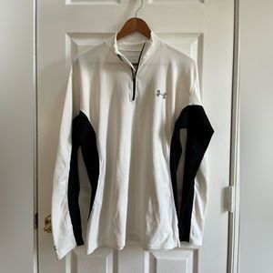 Under armour white and black long sleeve shirts size Large